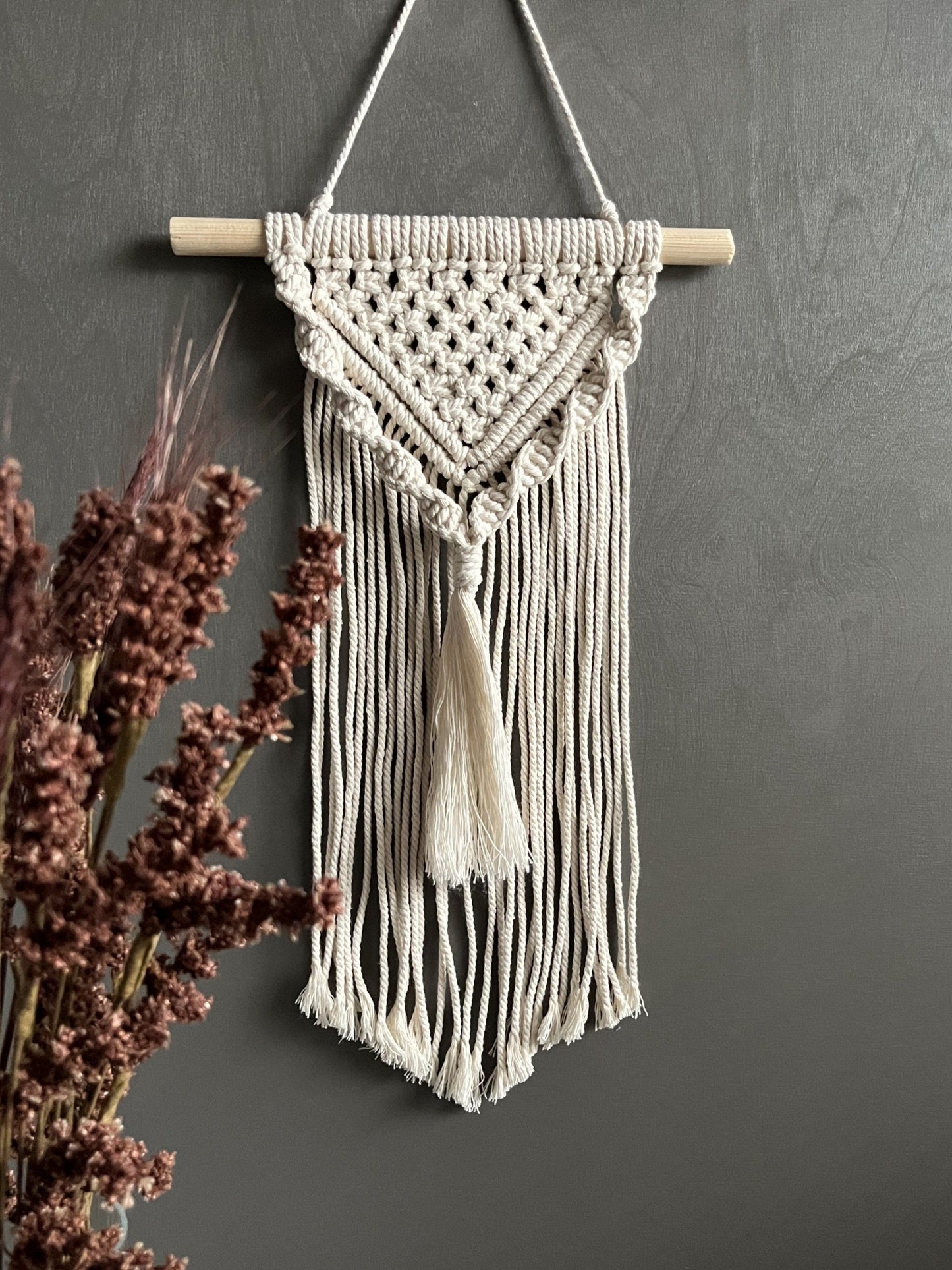 Makramee luonnonvalkoinen - Toukola Design