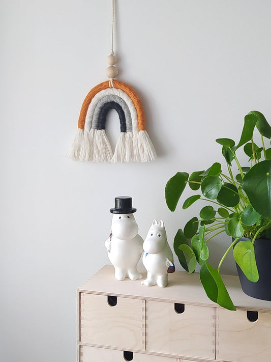 Sateenkaari M - oranssi - harmaa -valkoinen