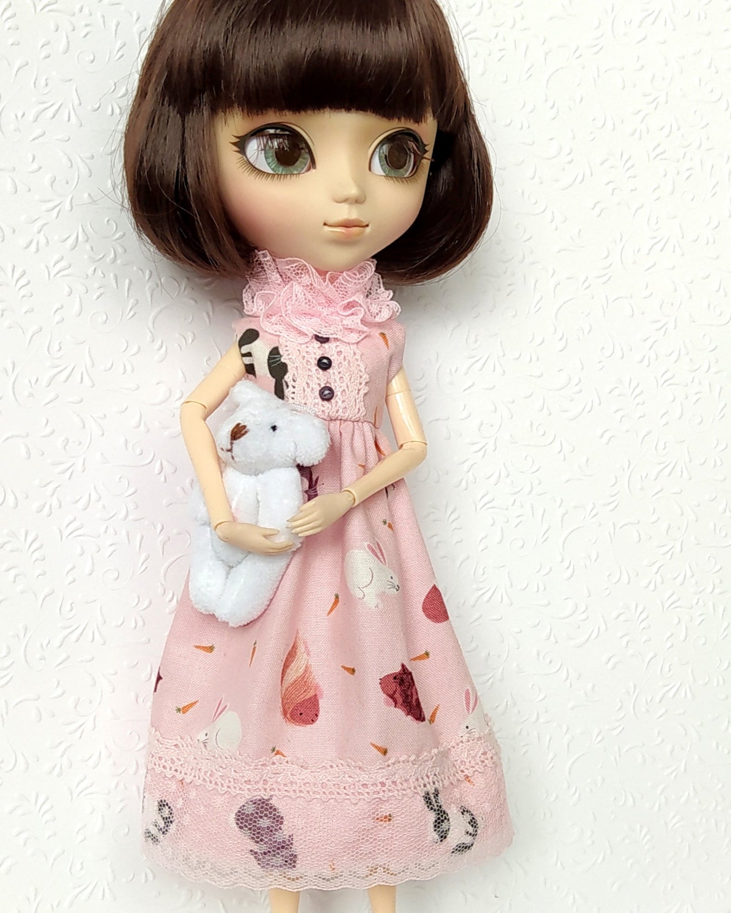 Monica pitkä mekko Pullip nukelle