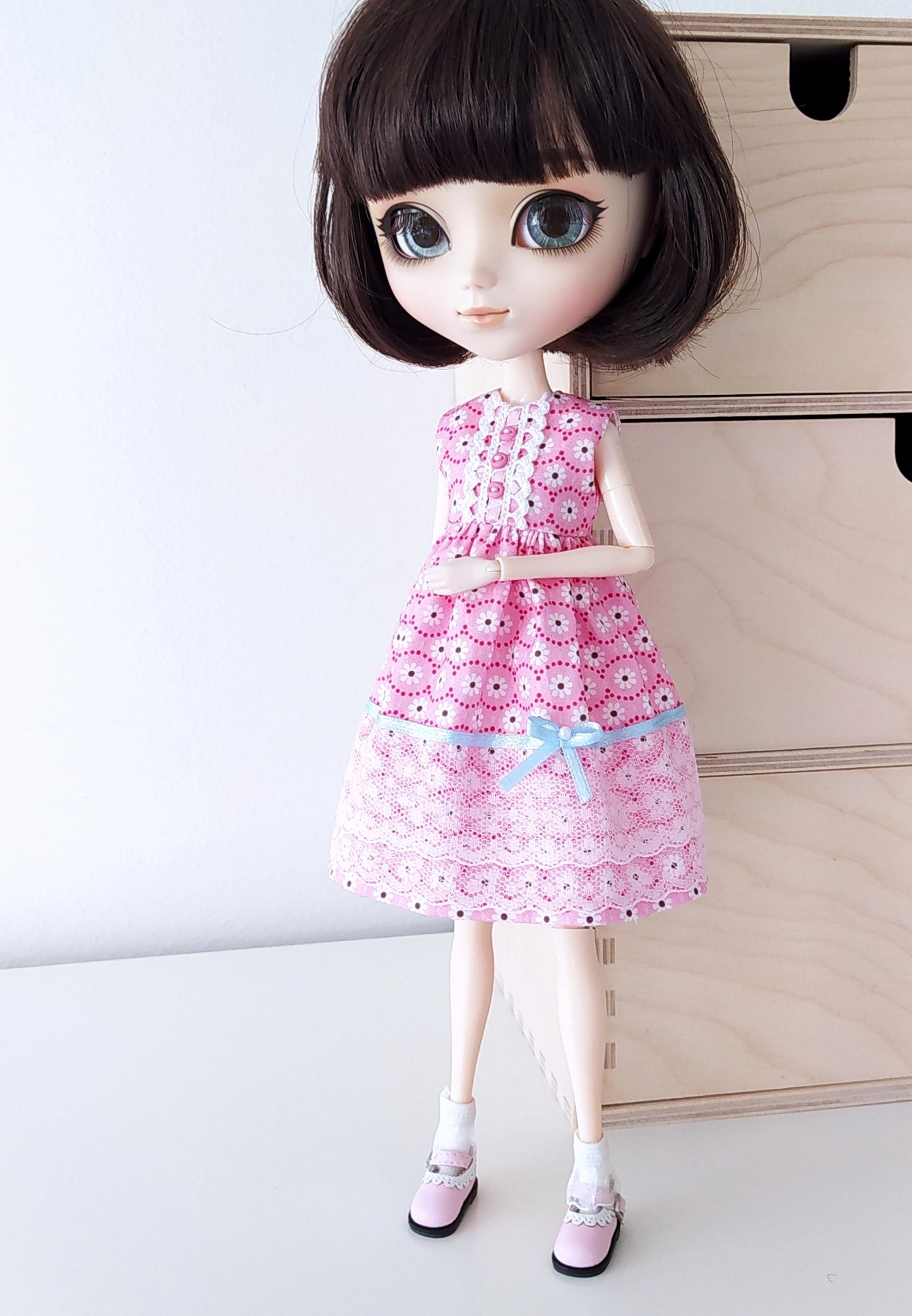 Beverly mekko Pullip nukelle - pinkki