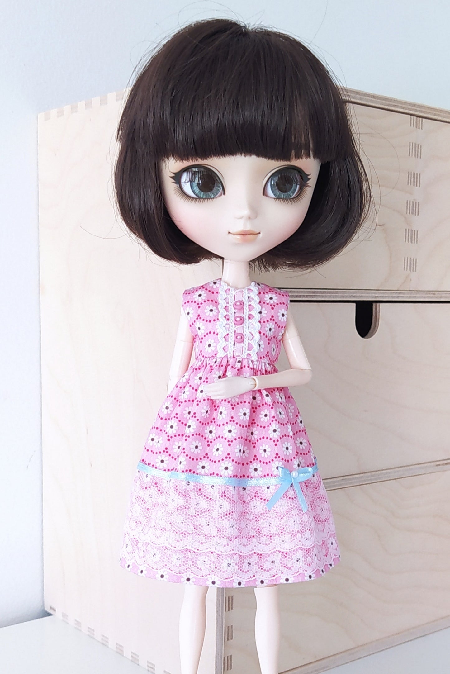 Beverly mekko Pullip nukelle - pinkki