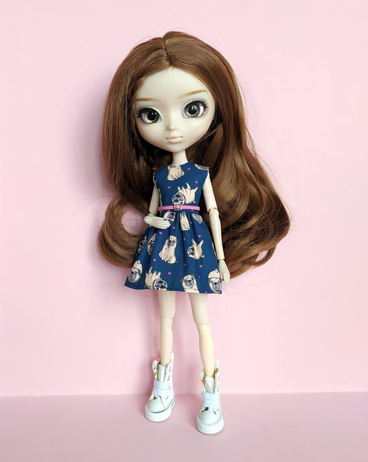 Mopsi mekko Pullip nukelle - Mildan Boutique