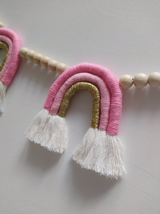 Sateenkaariviiri pinkki kulta - Toukola Design