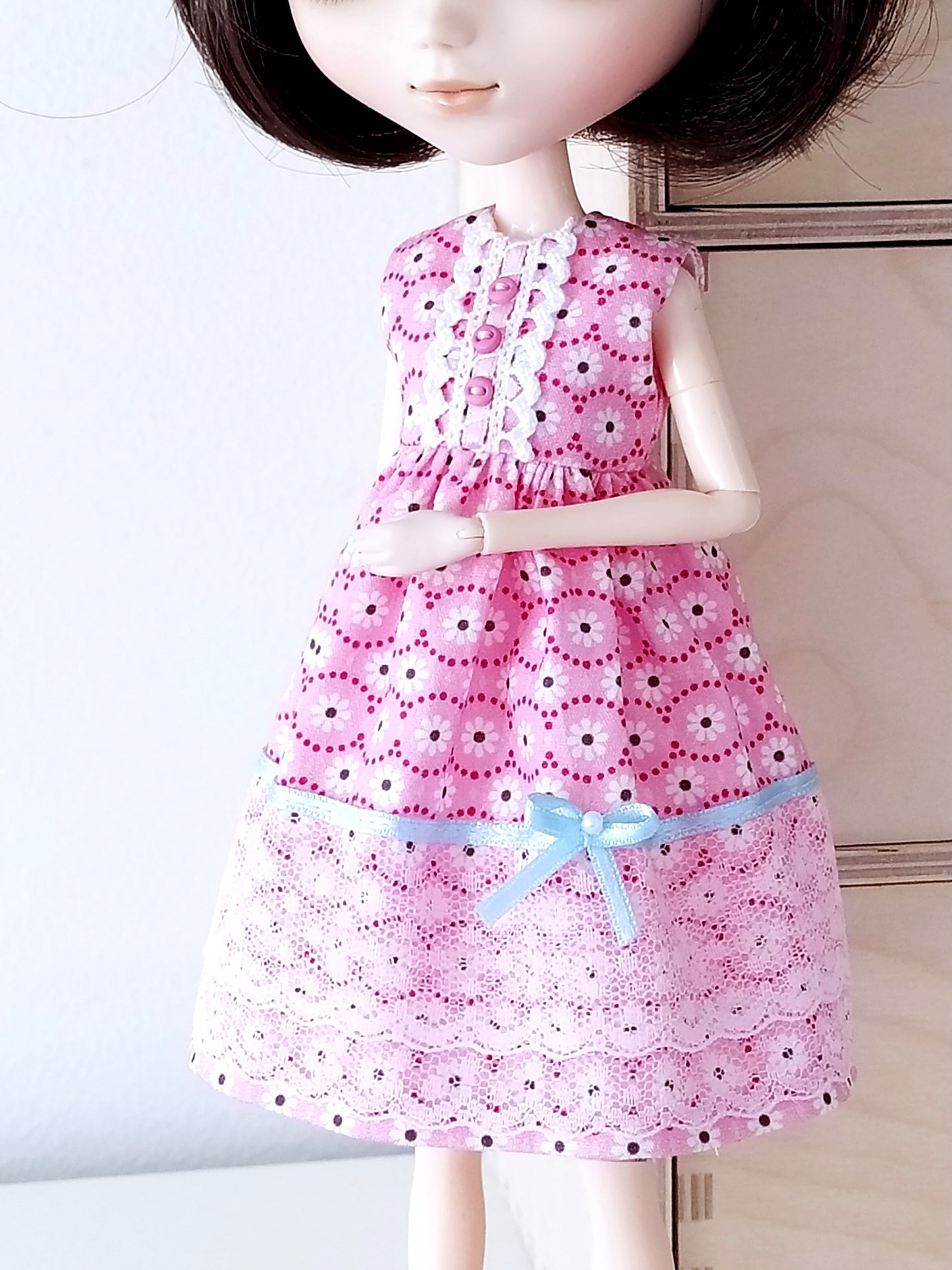 Beverly mekko Pullip nukelle - pinkki