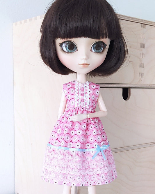 Beverly mekko Pullip nukelle - pinkki